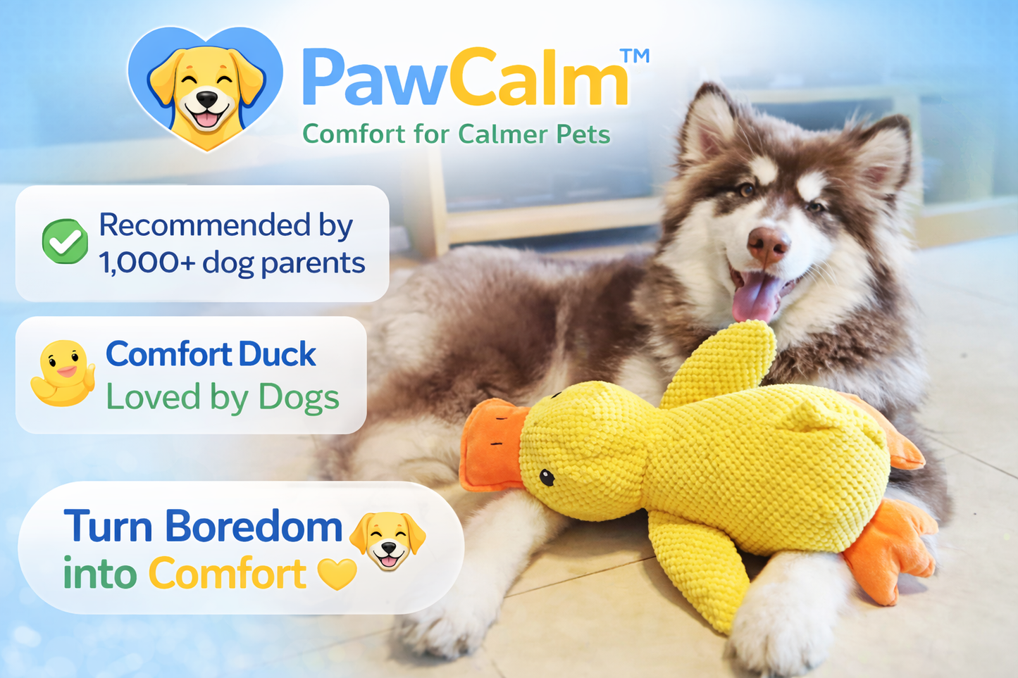 PawCalm Comfort Duck